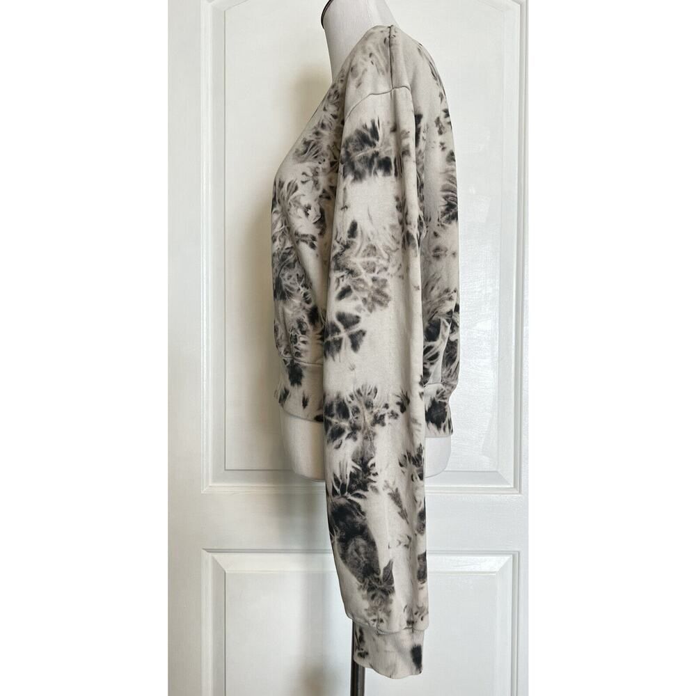 $226 Pam & Gela Women's Gray Long Sleeve Tie Dye Sweatshirt Pullover Top Size M - Picture 4 of 11